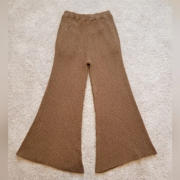 Free People Adelaide Sweater Set Candied Walnut Combo Size L Tank & Pants Set - Picture 7 of 16